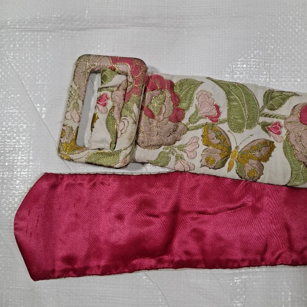 Vintage Silk Fabric Belt